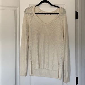 cream sweater
